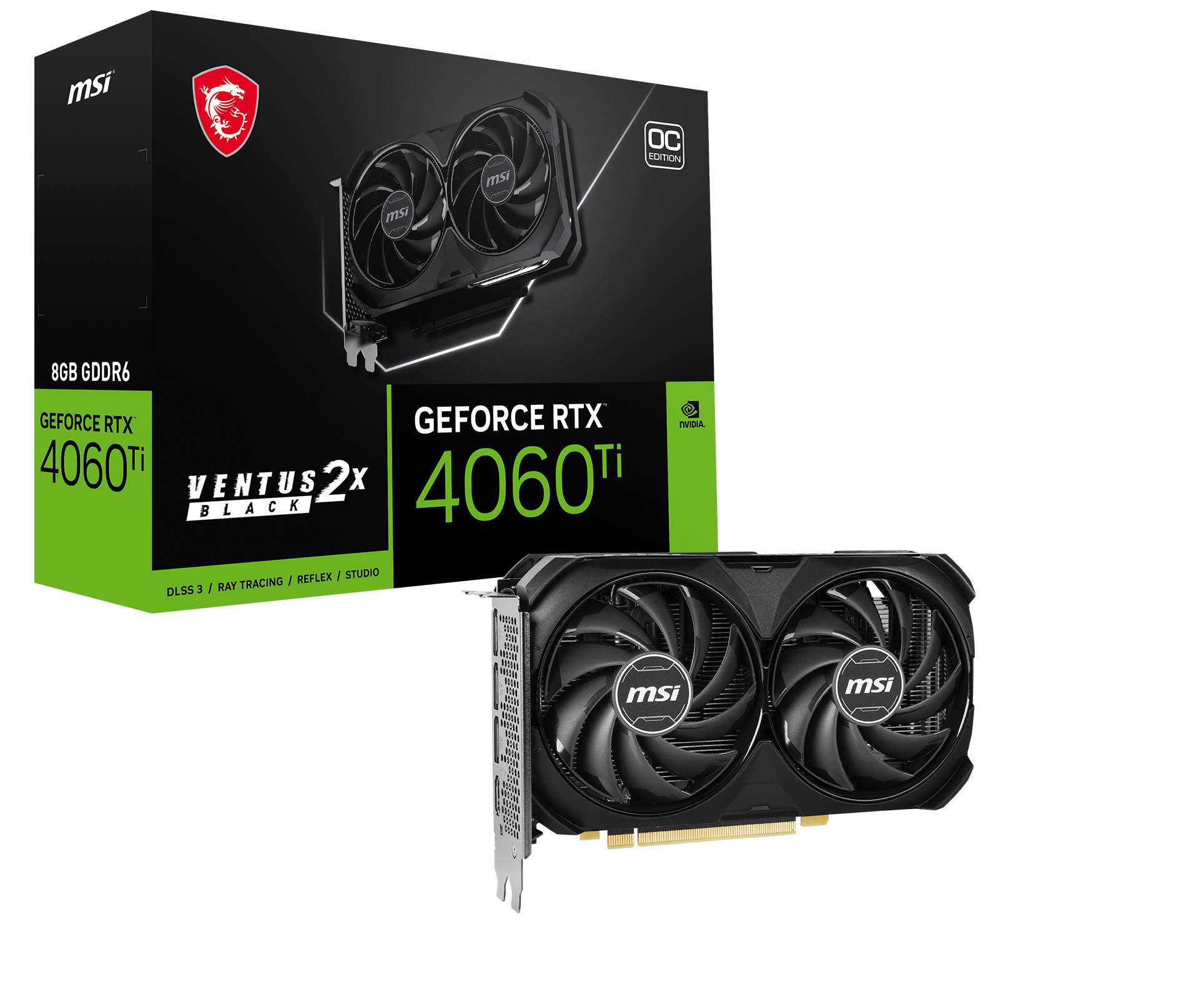 GPU RTX4060Ti MSI VENTUS 2x BLACK