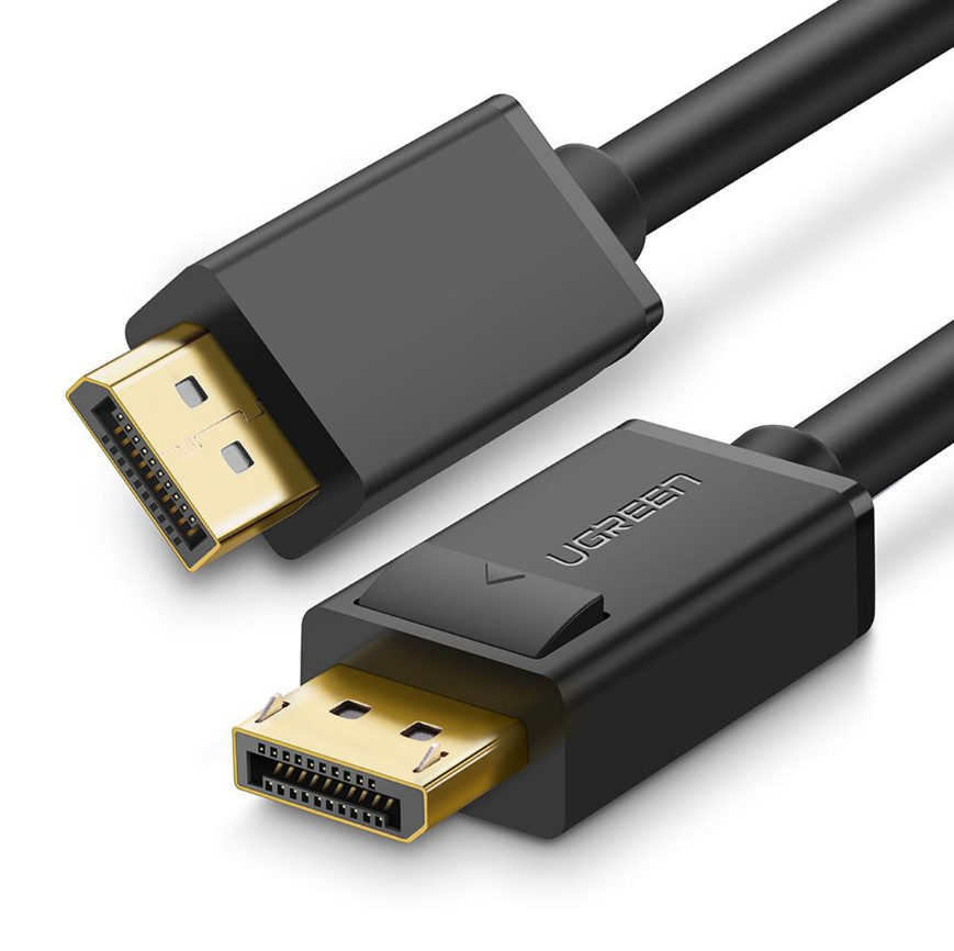 Cable de Video 1.5m DisplayPort a DisplayPort 1.2 Ugreen 10245, 4K 60Hz, Color Negro - imagen 1
