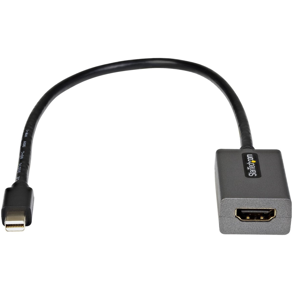 Cable Adaptador de Video 0.3m Mini DisplayPort a HDMI Startech MDP2HDEC, 1080p 60Hz, Color Negro - imagen 2