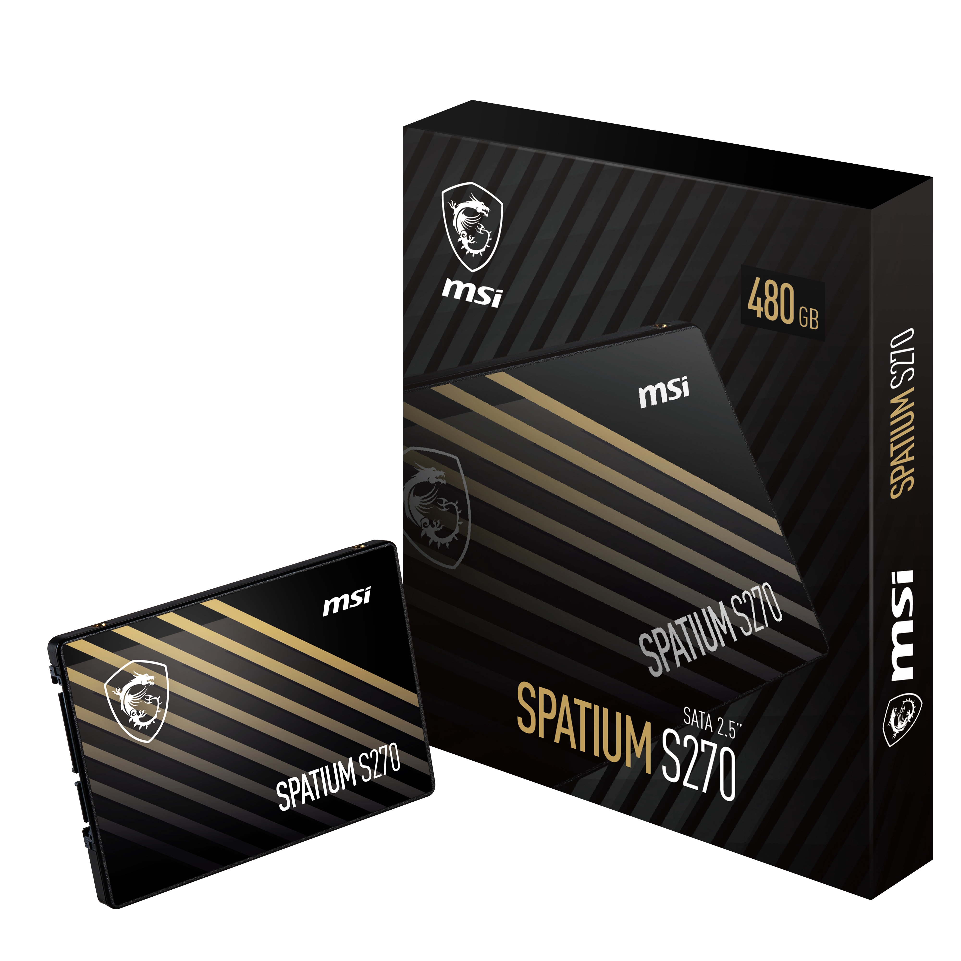SSD 2.5" SATA 480GB MSI SPATIUM S270, Lectura 500MB/s Escritura 450MB/s.