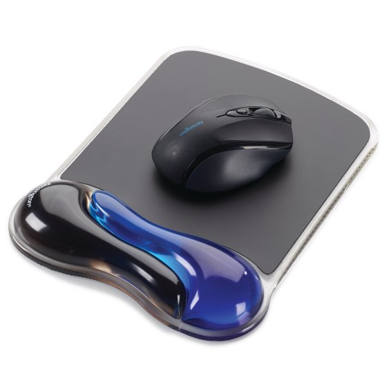 MousePad Kensington Duo Gel con Descansa Muñecas, Rigido, Negro/Azul - imagen 2