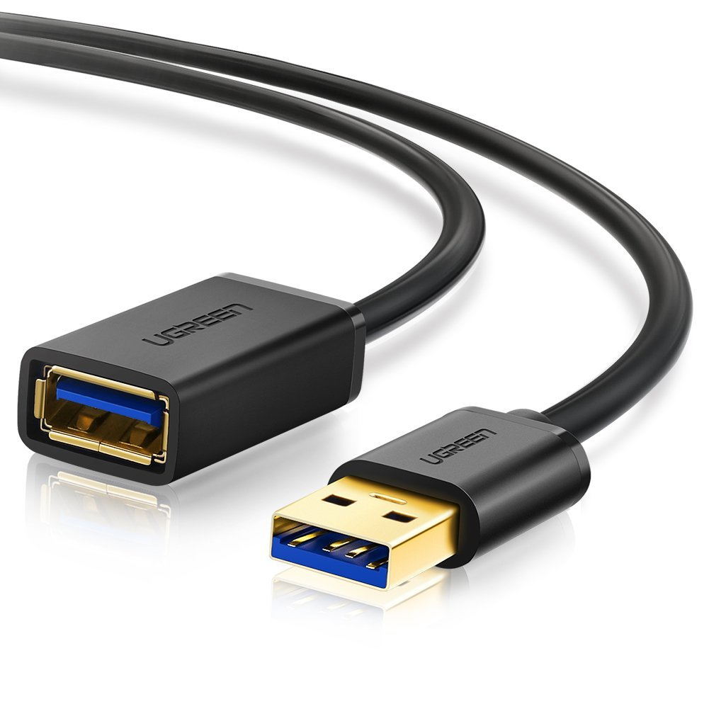 Extension USB-A 3.0 Macho a Hembra 1m Ugreen 10368, 5Gbps, Color Negro - imagen 1