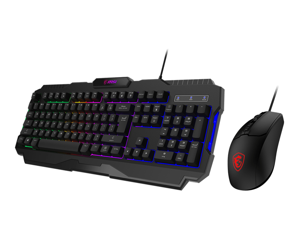 Kit teclado y mouse MSI Forge GK100 negro - imagen 3