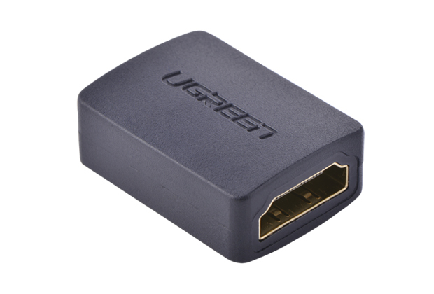 Adaptador de Video HDMI a HDMI Hembra-Hembra Ugreen 20107, 4K 60Hz, Chapado en Oro, Color Negro - imagen 2