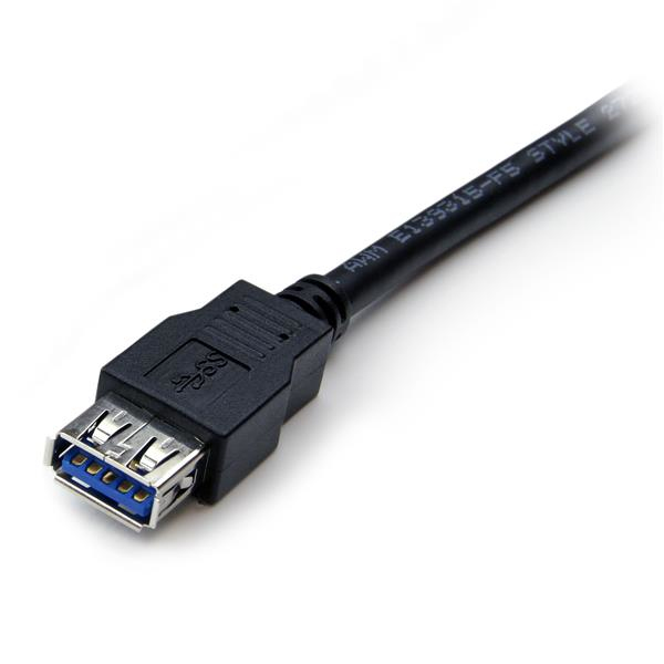Extension USB-A 3.0 1.8m Startech USB3SEXT6BK, 5Gbps, Color Negro - imagen 3