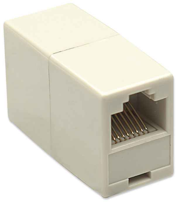 Cople RJ45 Cat5e Intellinet 504225, Hembra-Hembra, UTP, 8 Pines Cableados, Color Marfil - imagen 2