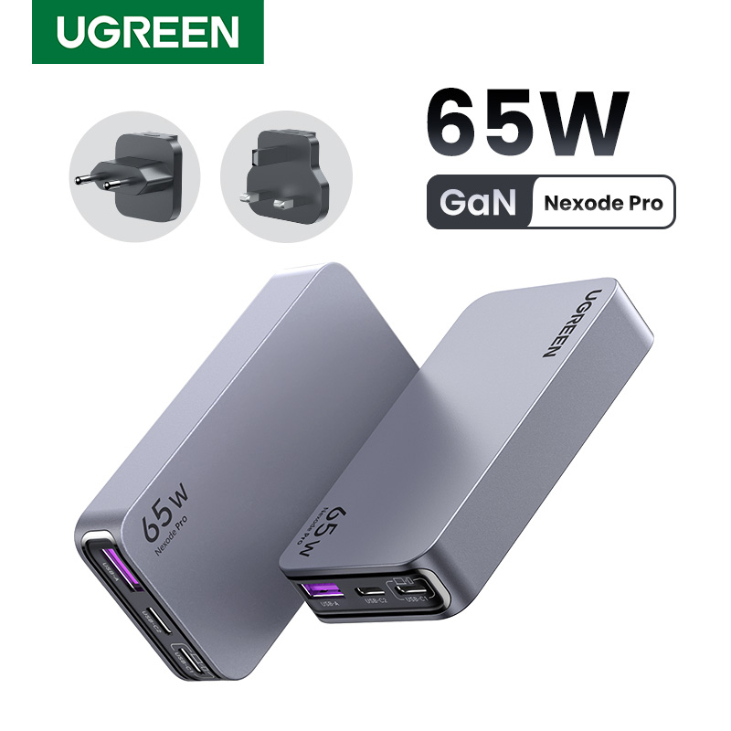 Cargador Ugreen Nexode 65w 15817 3 puertos