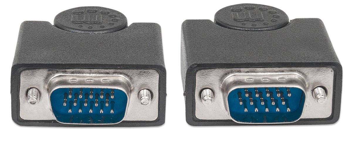 Cable de Video 1.8m VGA a VGA Manhattan 311731, Color Negro - imagen 3