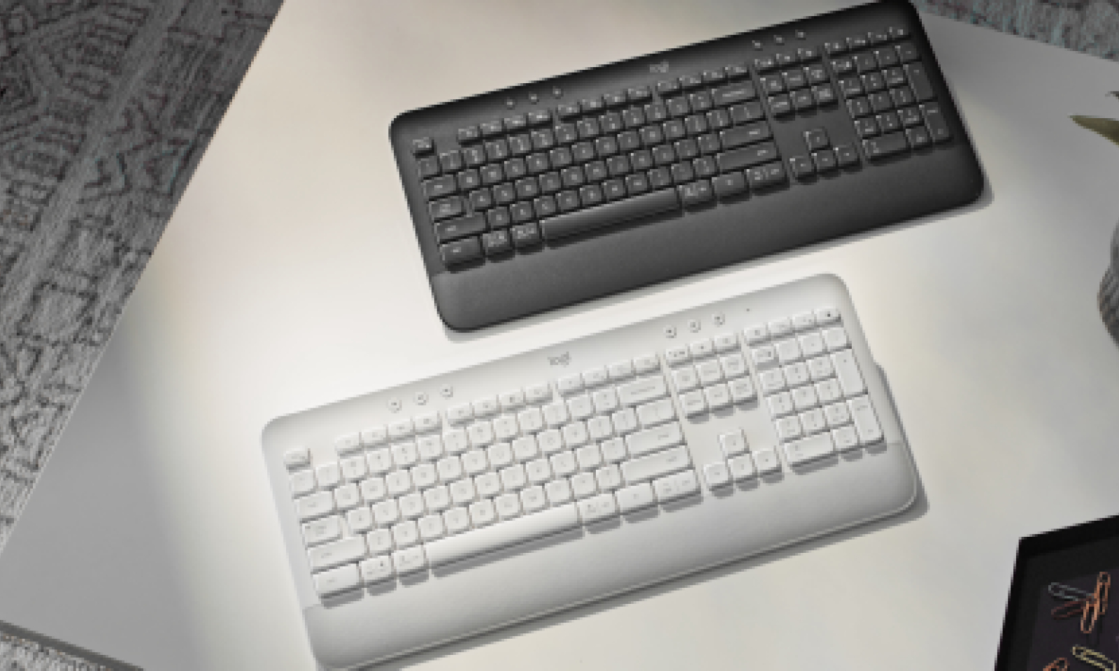 Teclado Inalámbrico Logitech Signature K650, RF 2.4GHz + Bluetooth, Color Blanco, Español