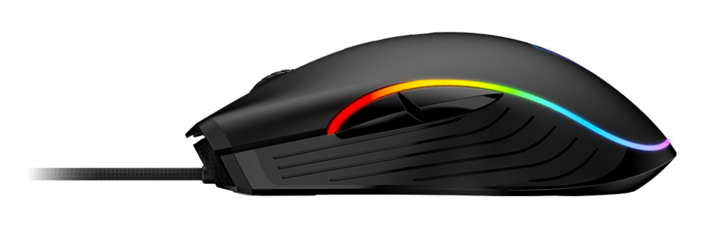 Mouse Alámbrico MSI Forge GM300, 7,200dpi, 7 Botones, RGB, Color Negro - imagen 4