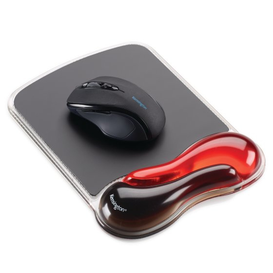 MousePad Kensington Duo Gel con Descansa Muñecas, Rigido, Negro/Rojo - imagen 2
