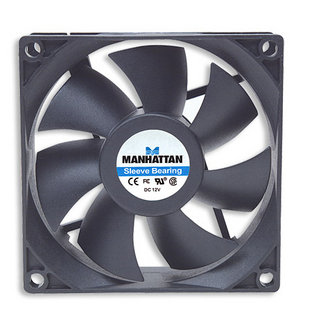 Ventilador 80mm Manhattan 700320, Color Negro