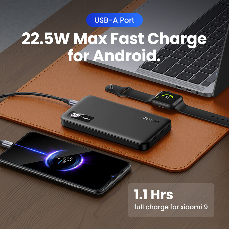 Power Bank Ugreen PB311 25742, 10,000mAh, 20W, Carga Bidireccional - imagen 3
