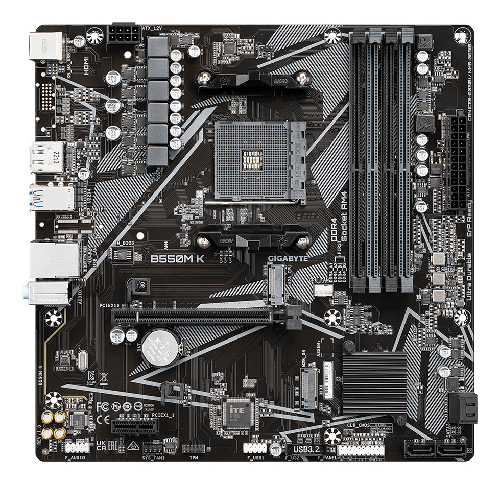 Motherboard Gigabyte B550M K - imagen 5