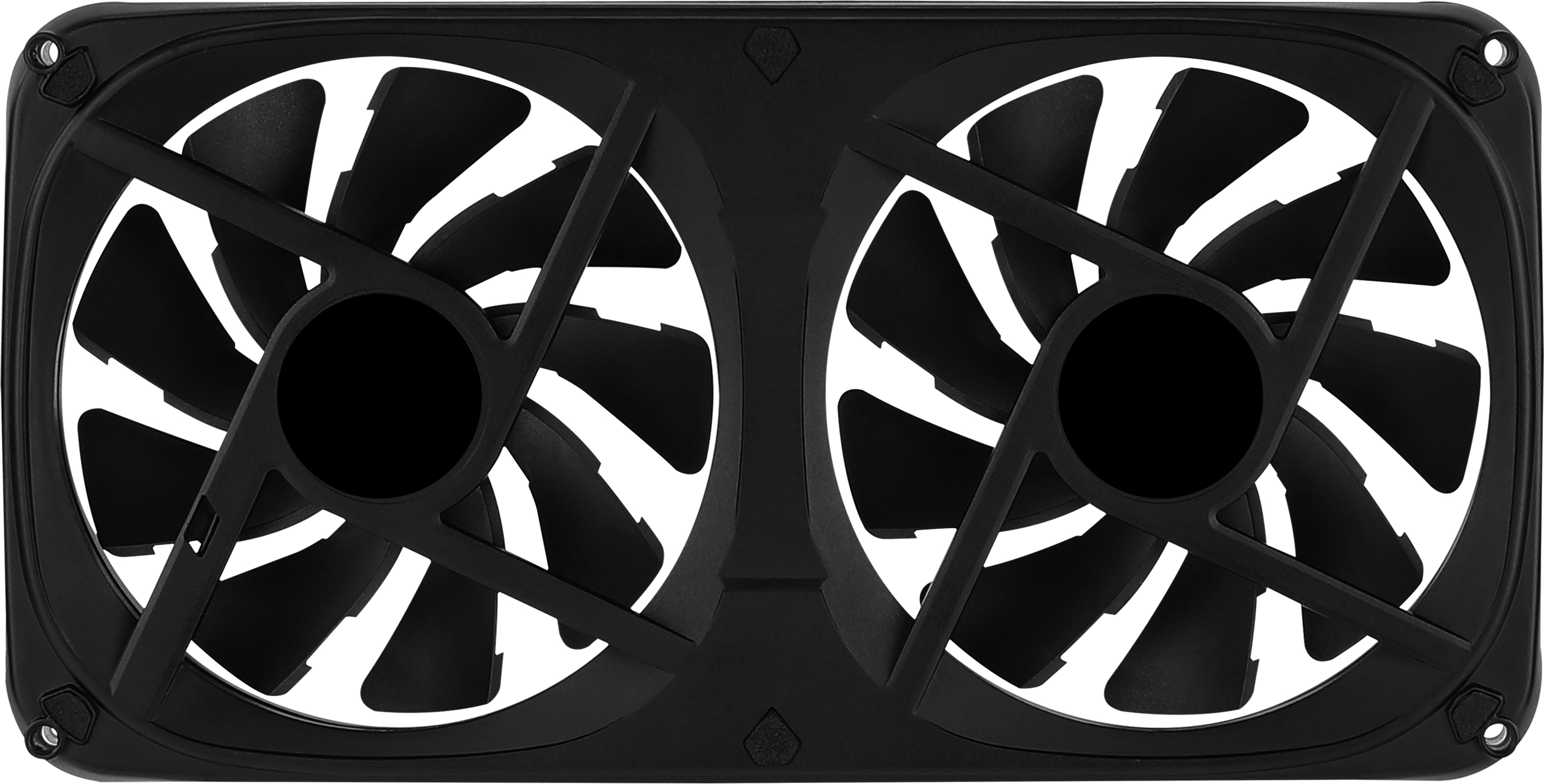 Kit de 2 Ventiladores 120mm Aerocool Astro 24, 1000 RPM, ARGB, 1 sola pieza, Color Negro - imagen 4