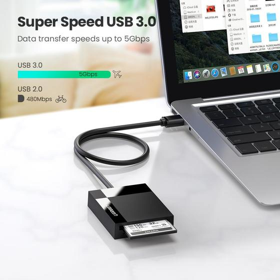 Lector de tarjetas UGREEN, usb 3.0 4 en 1, 30333 - imagen 3