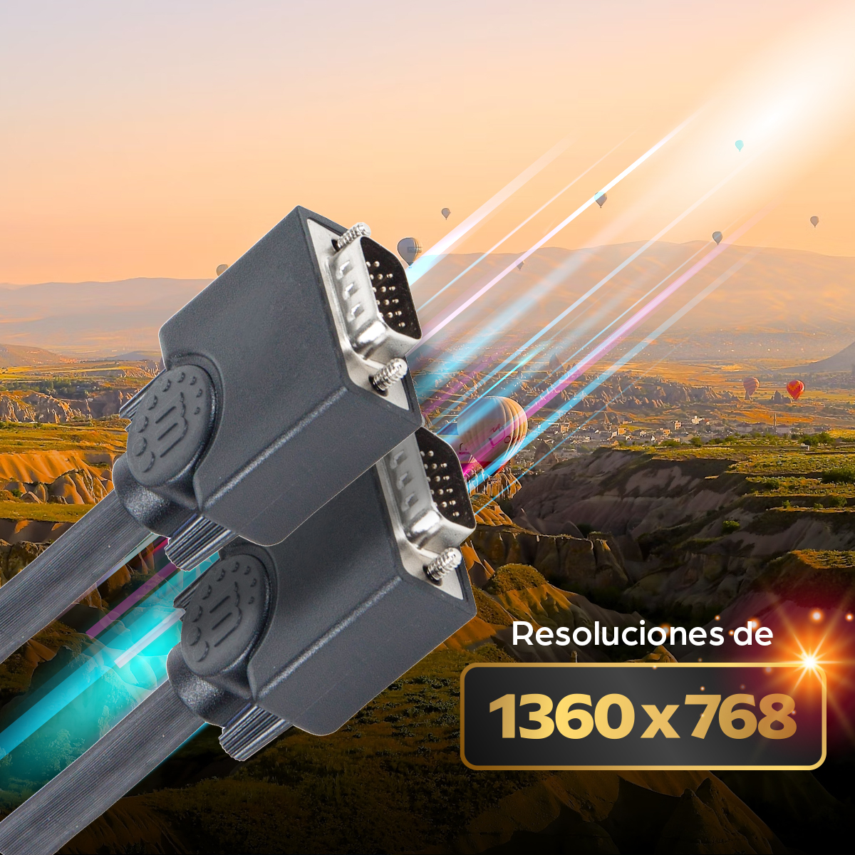 Cable de Video 15m VGA a VGA Manhattan 313629, Hasta 1360 x 768 - imagen 4