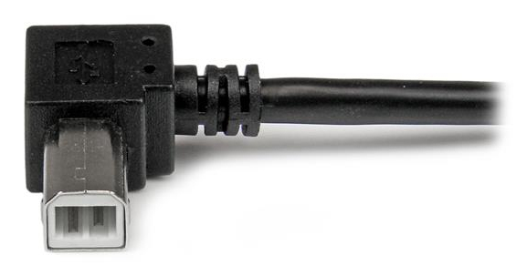 Cable USB-A 2.0 a USB-B 2.0 3m Startech USBAB3MR, 480Mbps, Punta Acodada a 90 Grados, Color Negro - imagen 5