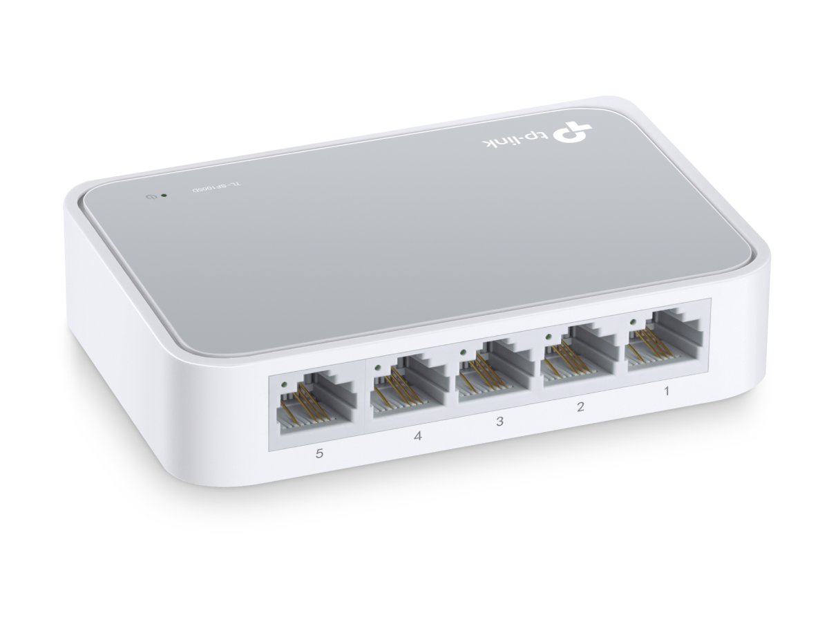 Switch 5 Puertos 10/100 p/Escritorio Tp-Link TL-SF1005D, Caja de Plástico, Color Blanco - imagen 5