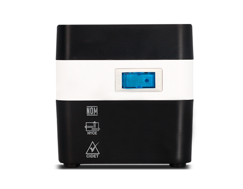 Regulador de Voltaje 600VA/300W CDP RU-AVR 604. 4 Tomas AVR y Supresión d/P. + 4 Puertos USB-A 5V 2.1A
