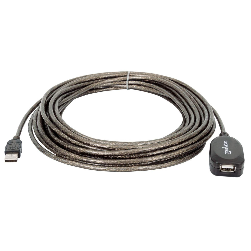 Extension Activa USB-A 2.0 10m Manhattan 151573, 480Mbps, Con Repetidor, Color Negro - imagen 3