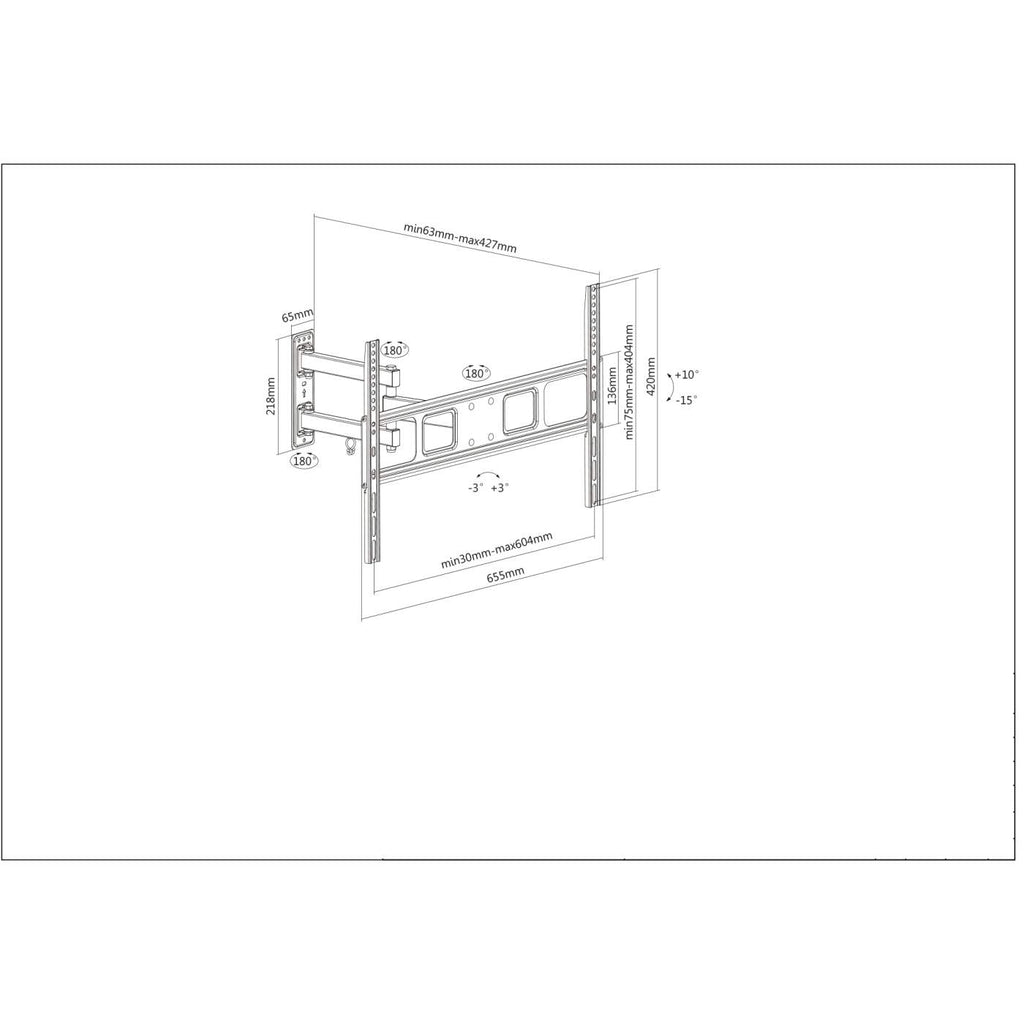 SOPORTE PARA TV MANHATTAN 461337 - NEGRO - imagen 5