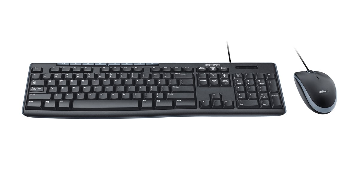 Kit de Teclado y Mouse Alámbrico Logitech MK200, Color Negro, Español - imagen 1