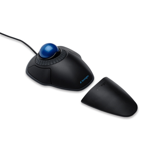 Mouse Alámbrico Kensingston Trackball Orbit, Bola de 40mm, Botones Programables, Bateria AA, Color Gris