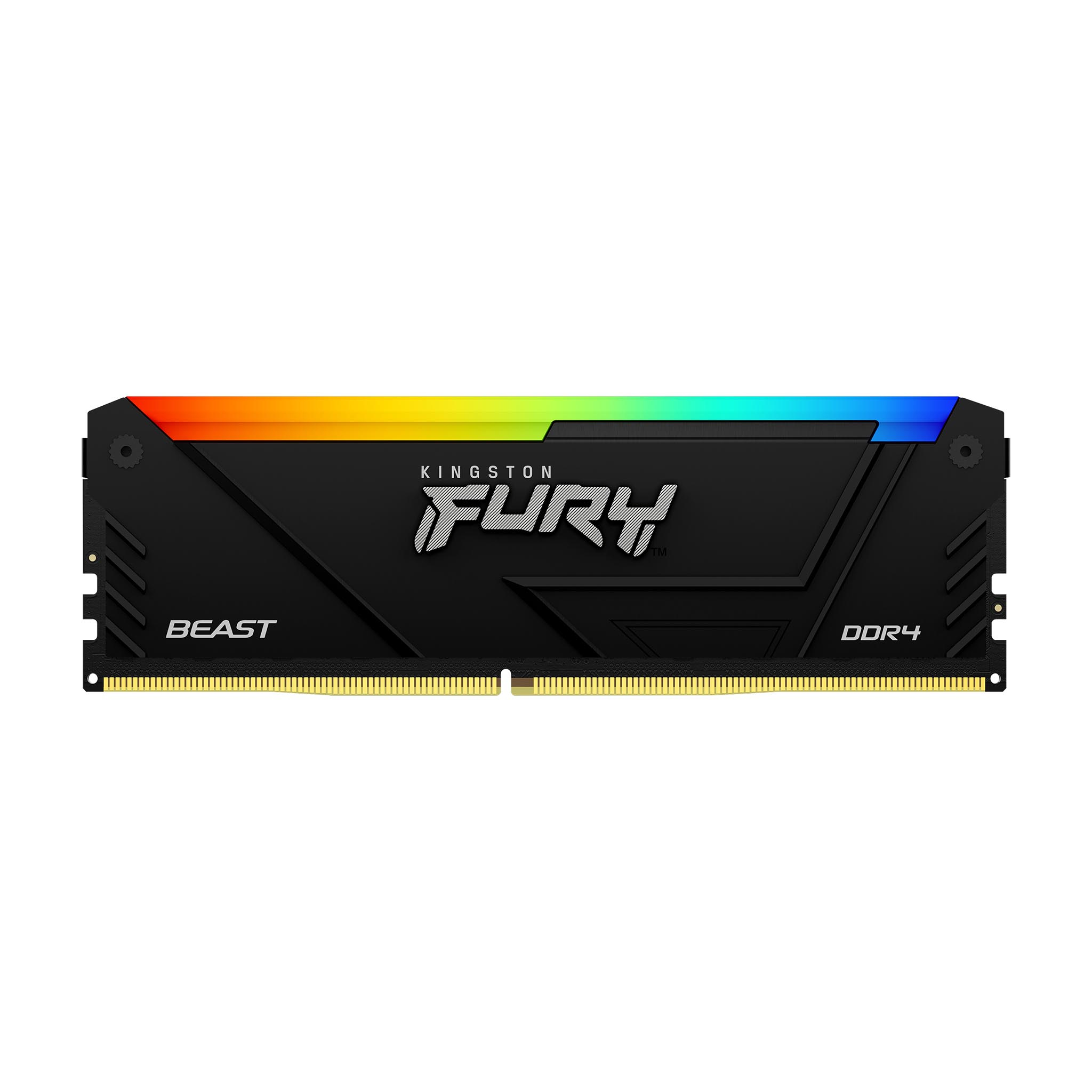 Memoria RAM DDR4 DIMM 16GB 3200MHz CL16, Kingston Fury Beast RGB, Color Negro. KF432C16BB2A/16