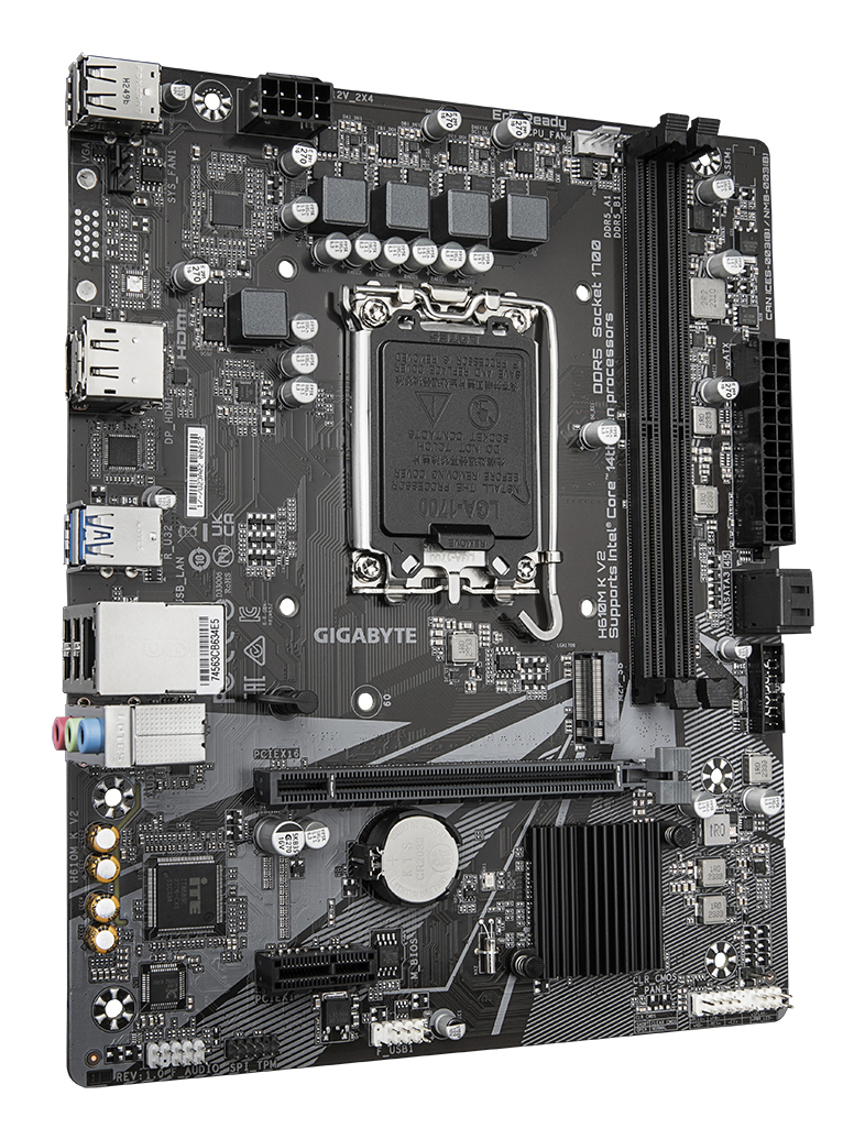 Motherboard LGA1700 Micro-ATX Gigabyte H610M K V2, 128GB RAM DDR5 Max, 1 M.2 PCIe 4