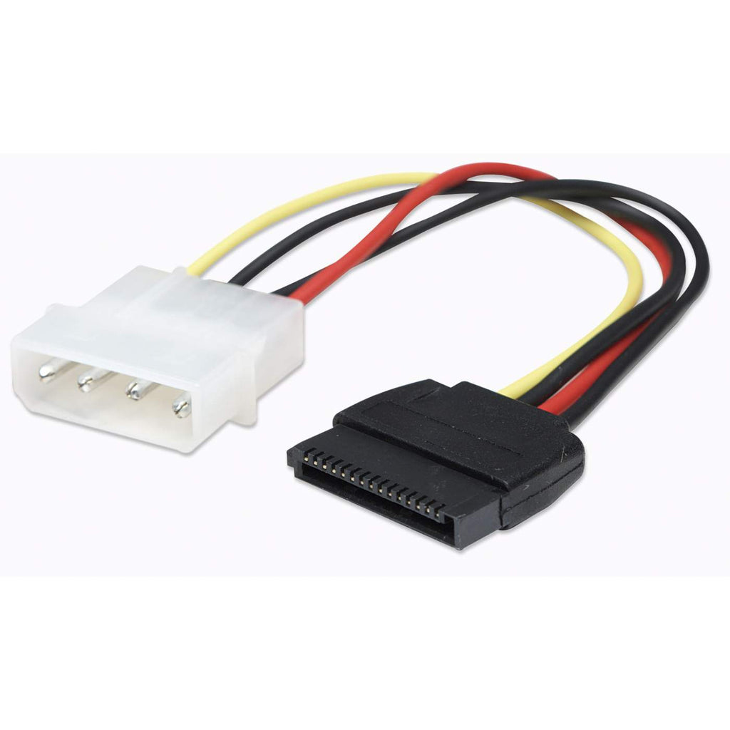 Convertidor de corriente Manhattan de 1 Molex Macho a 1 SATA Hembra, 16cm. 342766