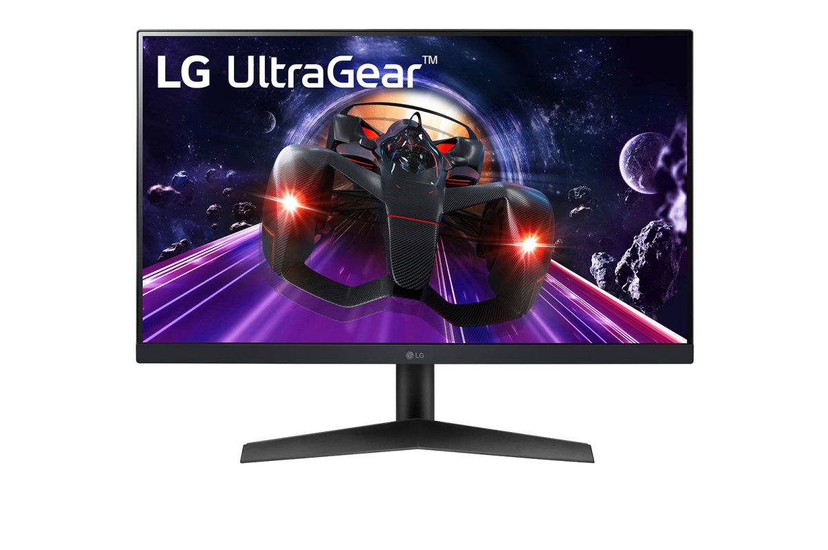 Monitor 24" 1920x1080 144hz 1ms, LG 24GN60R-B, Panel IPS, Freesync, 1 DisplayPort + 1 HDMI, VESA 100mm, Negro - imagen 1
