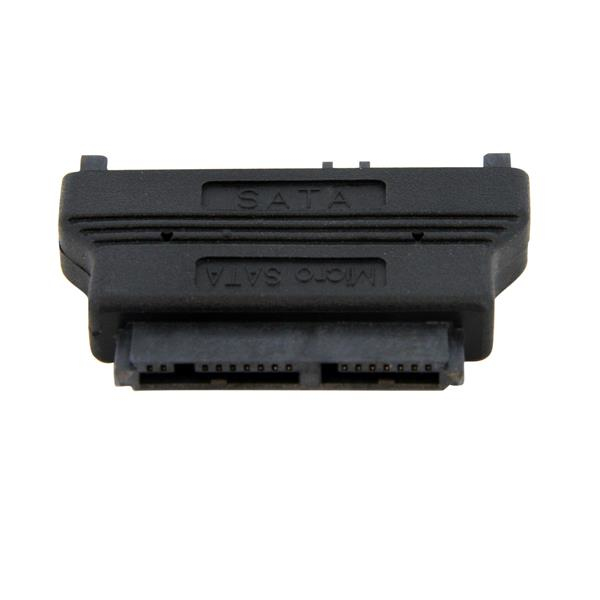 Adaptador Micro SATA a SATA con Alimentación, Hembra a Hembra, Negro, StarTech.com MCSATAADAP - imagen 3