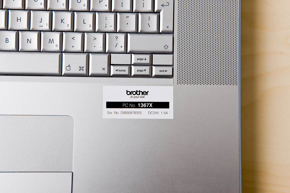 CINTA BROTHER TZ-251 NEGRO/BLANCO