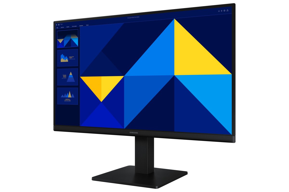 Monitor 22" 1920x1080 100Hz 5ms, Samsung Essential S3, Panel IPS, 1 HDMI + 1 VGA, VESA 100mm, Color Negro - imagen 3