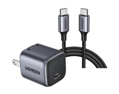 Cargador Ugreen Nexode mini 30w c/cable 1 metro 25256