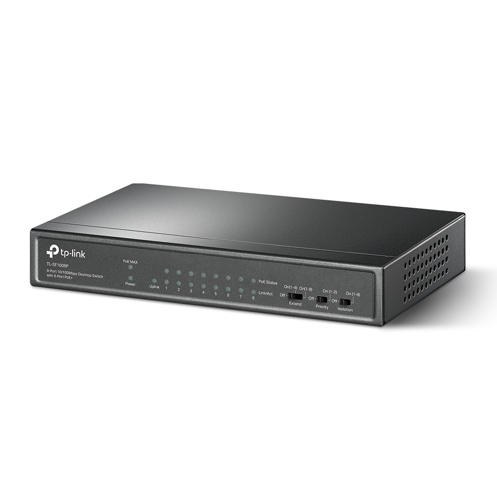 Switch 9-puertos Tplink TL-SF1009P 8 PORT +POE 65W - imagen 4