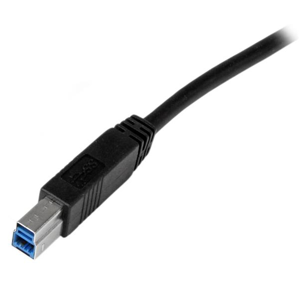 Cable USB-A 3.0 a USB-B 3.0 2m StarTech USB3CAB2M, Cubierta de Plastico, Color Negro - imagen 3