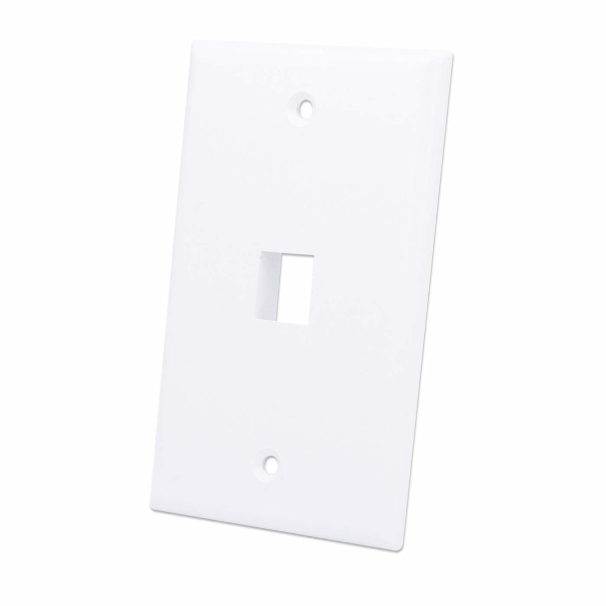 Tapa para Caja de Pared Intellinet 163286, 1 Puerto Keystone, Color Blanco - imagen 1