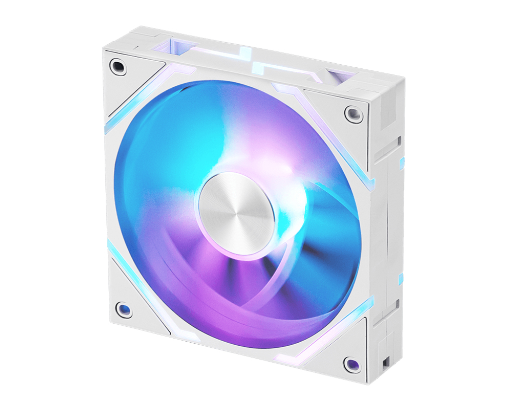 Kit de 3 Ventiladores 120mm MSI MAG EZ120, Magneticos, ARGB, Color Blanco