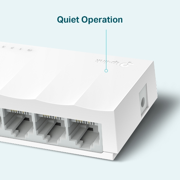 Switch 5 Puertos 10/100 p/Escritorio Tp-Link LS1005, Caja de Plástico, Color Blanco - imagen 4