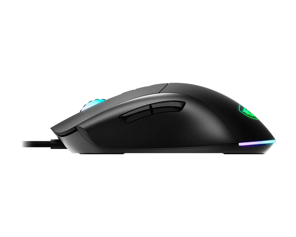 Mouse Alámbrico MSI Forge GM320, 12,800dpi, 7 Botones, RGB, Color Negro. FORGE GM320 - imagen 4