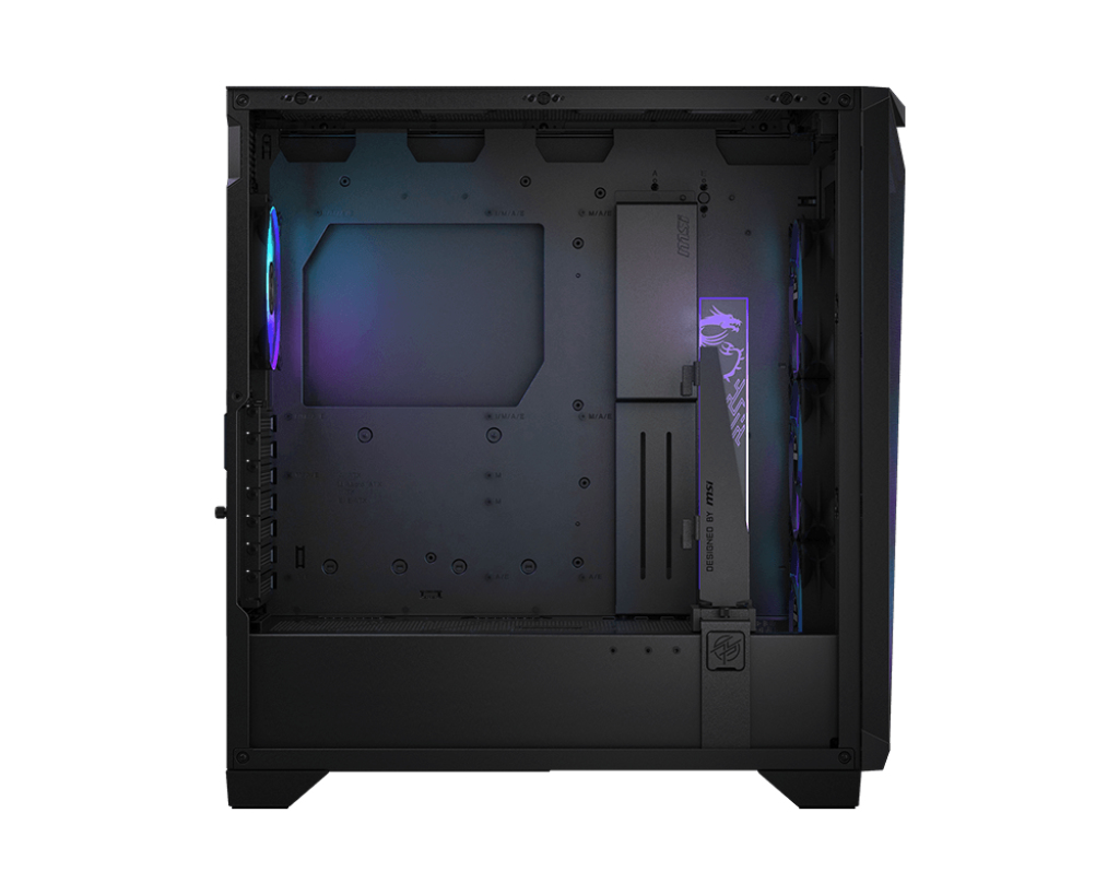Gabinete ATX MSI MPG GUNGNIR 300 AIRFLOW, Incluye 4 Fans 120mm ARGB, Radiador 360mm Max, Color Negro