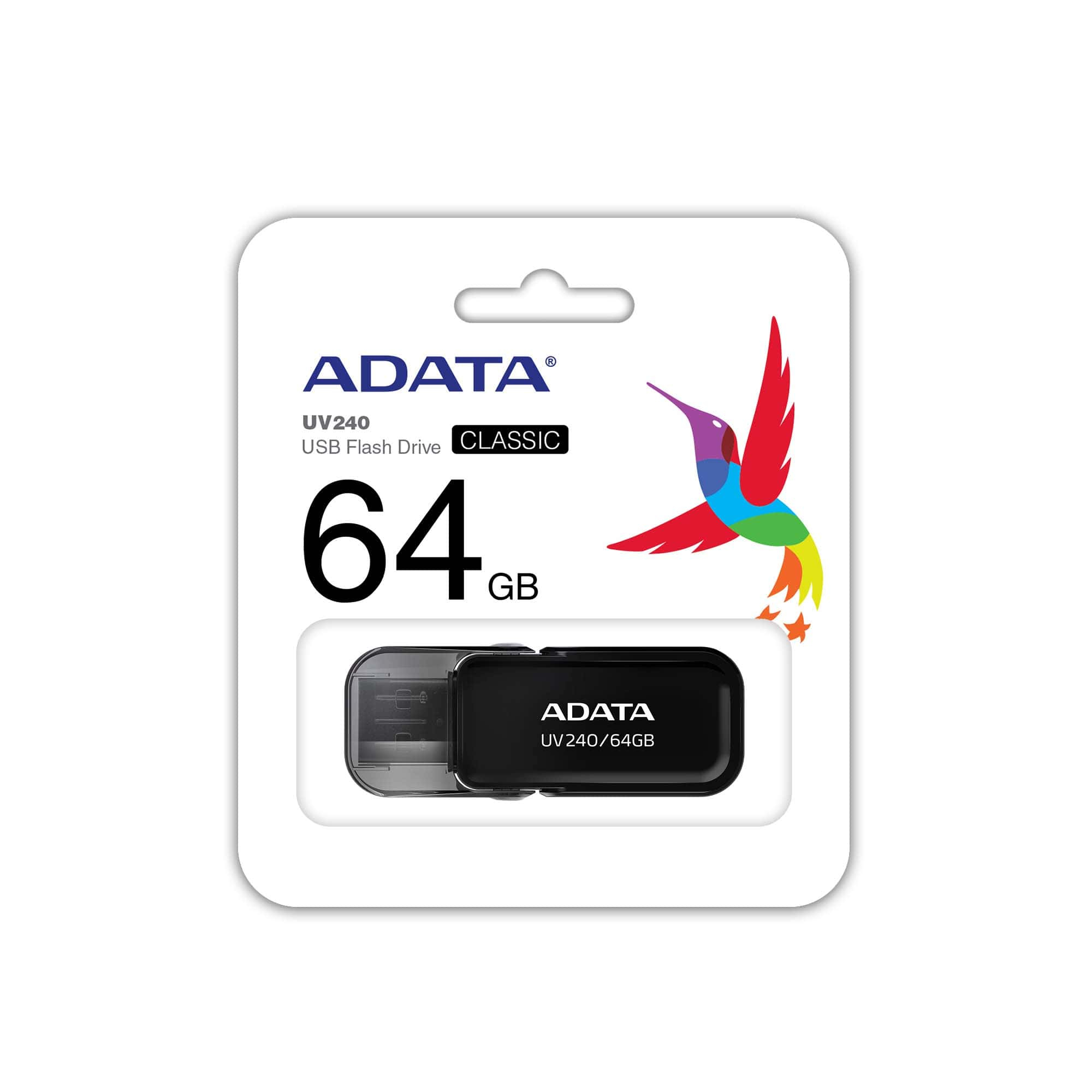 MEM. USB 2.0 64GB NEG. AUV240-64G-RBK