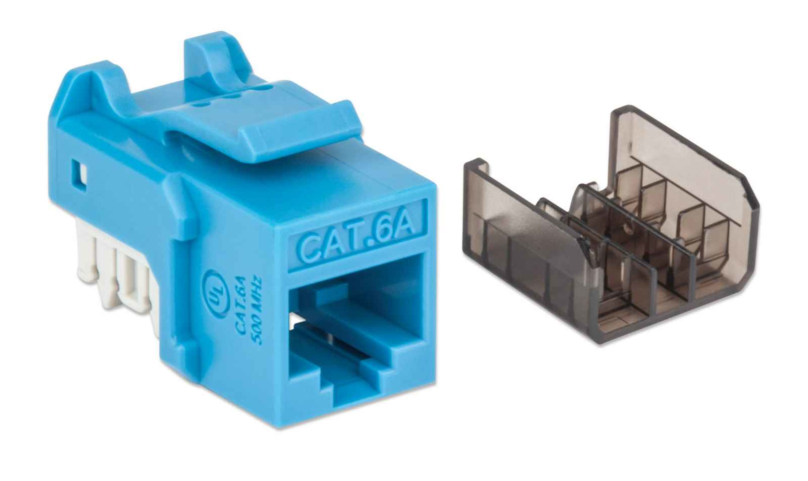 KeyStone Jack RJ45 Cat6A UTP Intellinet 772334, Terminación FastPunch con Ponchadora, Color Azul - imagen 3