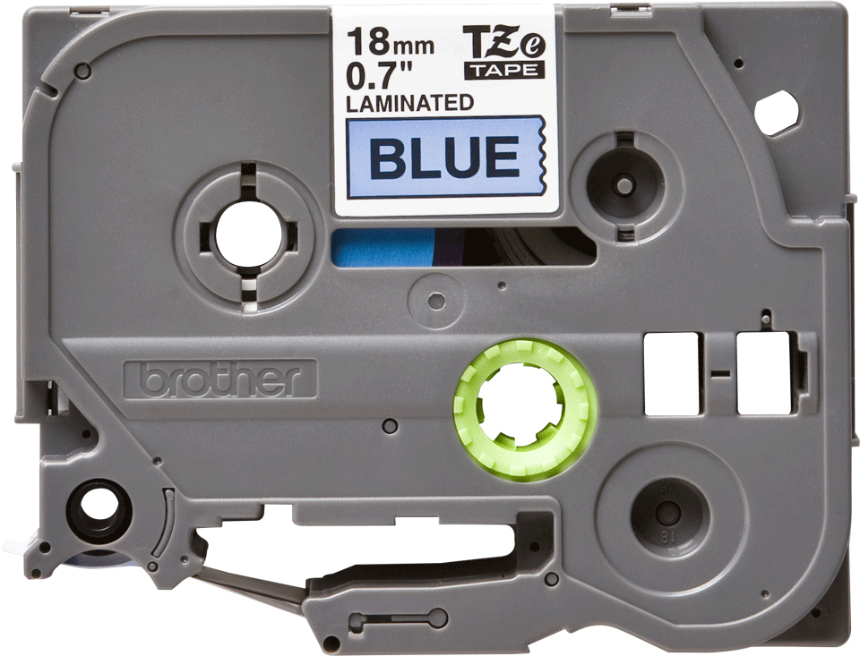 Cinta P-touch Brother TZE541, 18mm, Negro/Azul - imagen 4