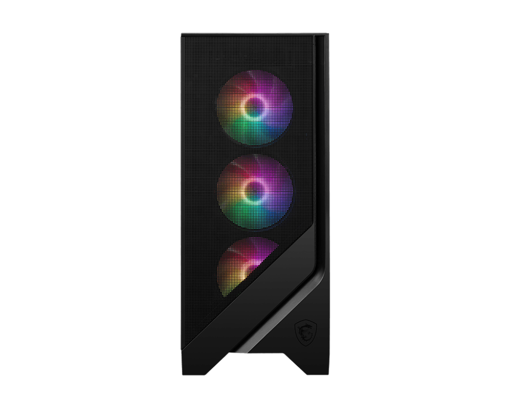 Gabinete ATX MSI MAG FORGE 120A AIRFLOW, Incluye 6 Fans 120mm RGB, Radiador 240mm Max, Color Negro