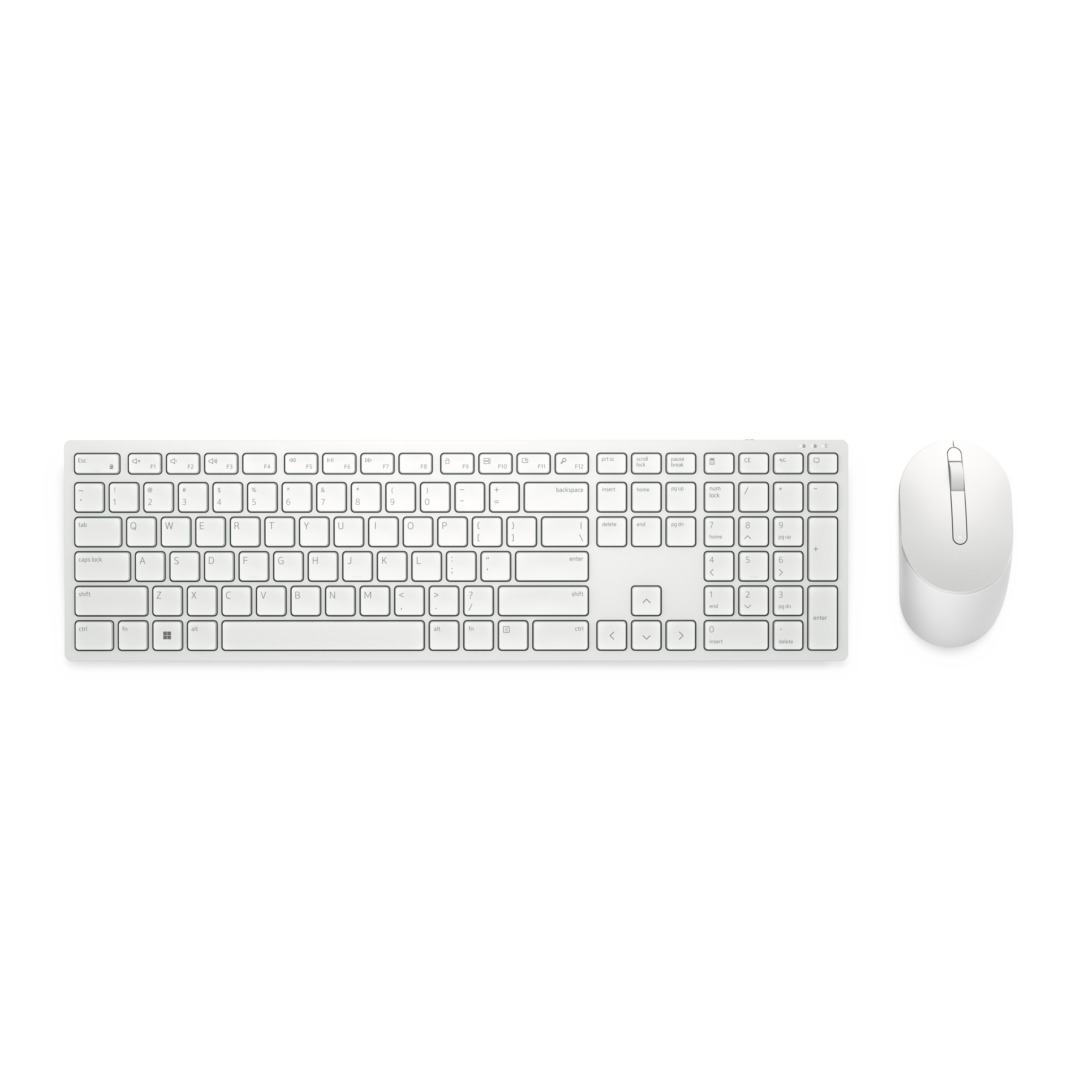 Kit teclado y mouse Dell KM5221W blanco español - imagen 5