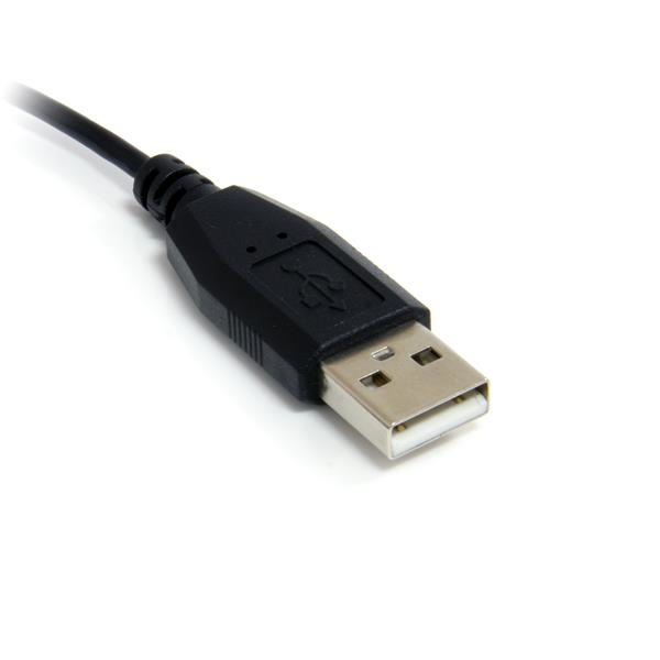 Cable USB-A 2.0 a Micro-USB 2.0 0.9m Startech UUSBHAUB3RA, 480Mbps, Punta Acodada, Color Negro - imagen 3