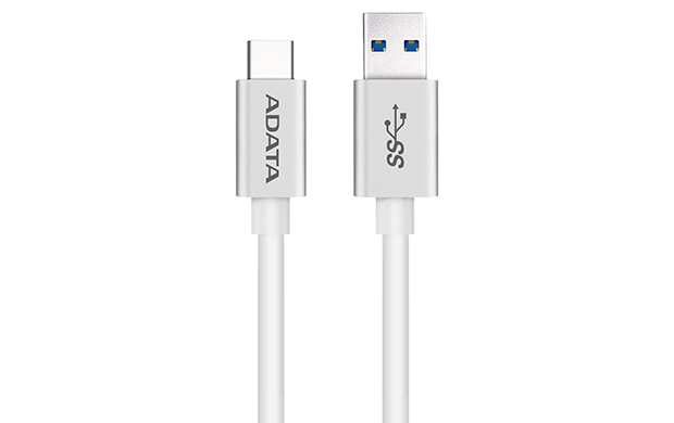Cable USB-C 3.0 a USB-A 3.0 1m Adata ACA3AL-100CM-CSV, Cubierta de Plastico, Color Gris - imagen 1